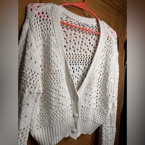 Fashion Nova Loose Knit Cardigan Cropped Size Med Academia Fairycore Classic